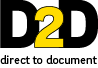 D2D – direct to document Logo